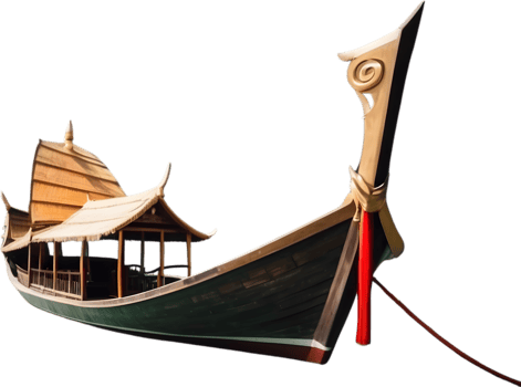 AI generated Thai Boat Style png