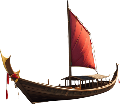 AI generated Thai Boat Style png