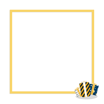 card frame photo gift box decorate for festival new year christmas birthday illustration design png
