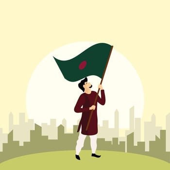 Victory day of bangladesh vector