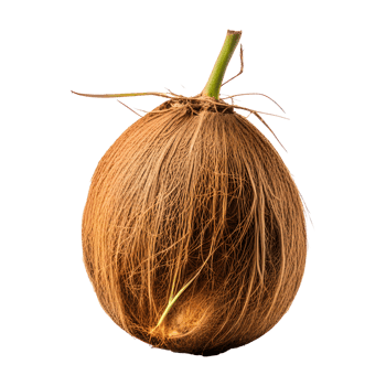 AI generated Coconut Isolated on Transparent Background png