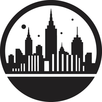 Architectural Diversity Buildings Vector Icon Skyline Symphony Iconic Cityscape Symbol