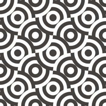 Seamless circle pattern with a modern  style vector