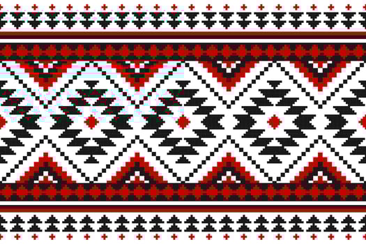 Carpet tribal pattern art. Geometric ethnic seamless pattern traditional. American, Mexican style. vector
