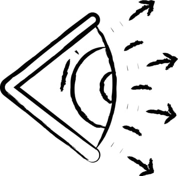 Eye hand drawn vector illustration