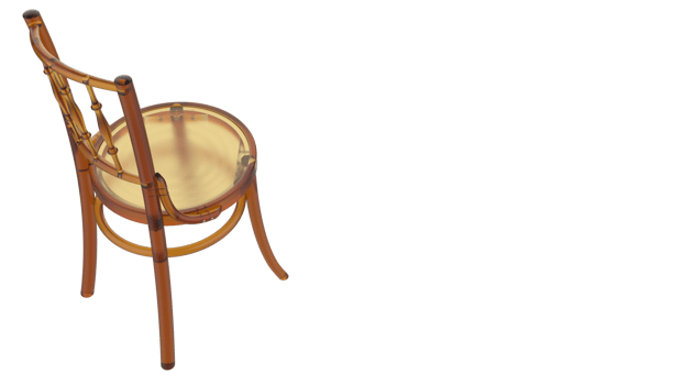 Modern chair isolated on background. 3d rendering - illustration png