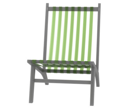 Modern chair isolated on background. 3d rendering - illustration png