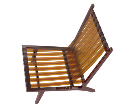 Modern chair isolated on background. 3d rendering - illustration png