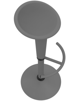 Modern chair isolated on background. 3d rendering - illustration png