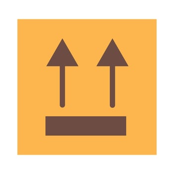 This Side Up Vector Flat Icon For Personal And Commercial Use.
