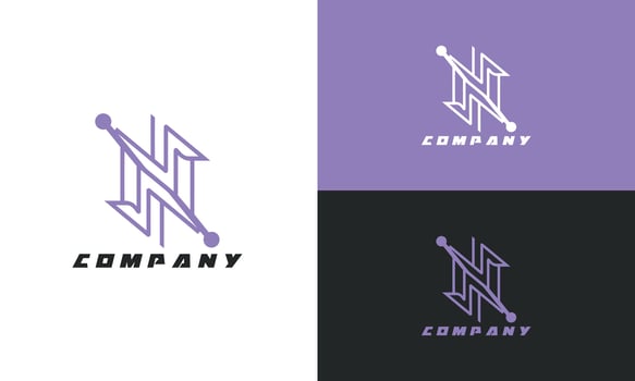 AI generated Best business logo design, company brand logo design, letter logo vector