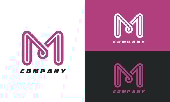The letter 'M' logo. Best corporate logo design, brand logo design vector