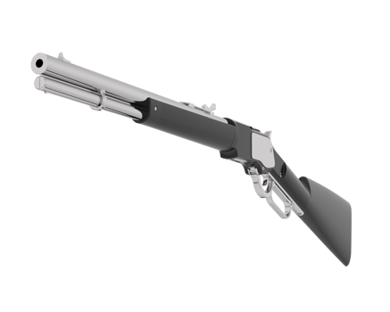 Shotgun isolated on background. 3d rendering - illustration png