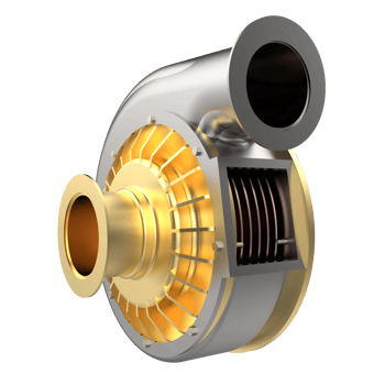 Car engine  turbine isolated on background. 3d rendering - illustration png