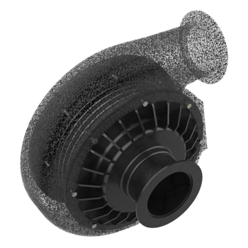 Car engine  turbine isolated on background. 3d rendering - illustration png