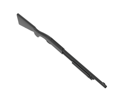 Shotgun isolated on background. 3d rendering - illustration png
