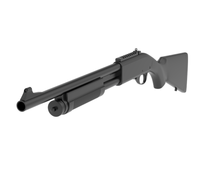 Shotgun isolated on background. 3d rendering - illustration png