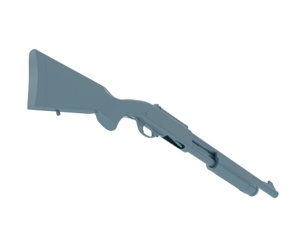 Shotgun isolated on background. 3d rendering - illustration png