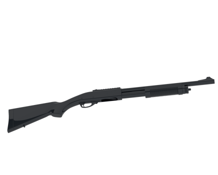 Shotgun isolated on background. 3d rendering - illustration png