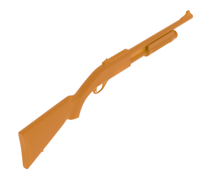 Shotgun isolated on background. 3d rendering - illustration png