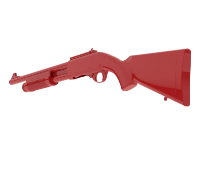 Shotgun isolated on background. 3d rendering - illustration png