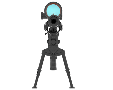 Firearm with scope isolated on  background. 3d rendering - illustration png
