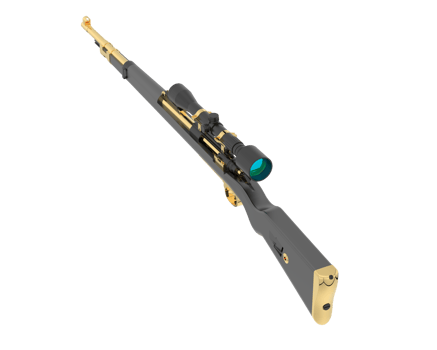 Firearm with scope isolated on  background. 3d rendering - illustration png