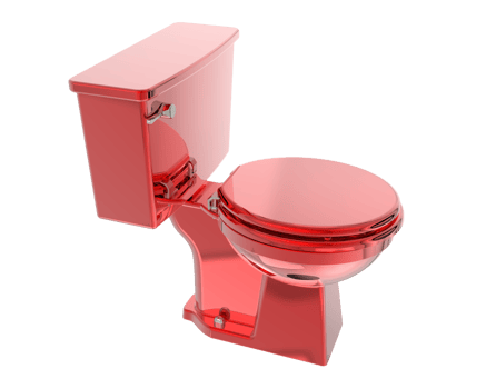 Toilet isolated on  background. 3d rendering - illustration png