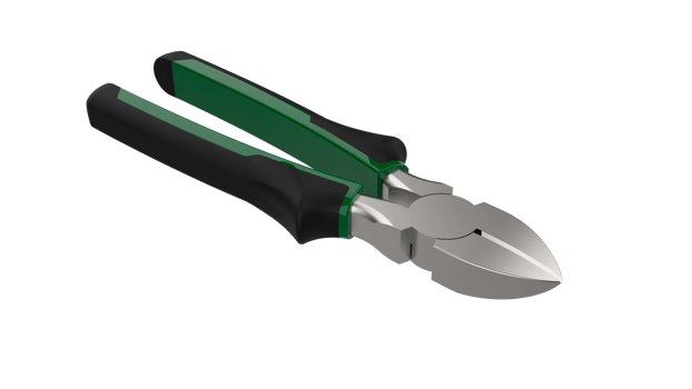 Pliers close-up scene isolated on background.  3d rendering - illustration png