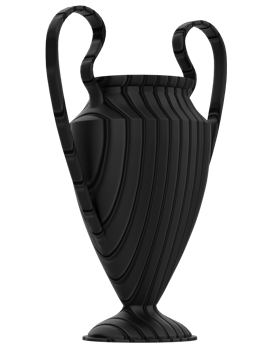 Trophy on background. 3d rendering - illustration png