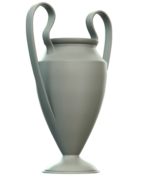 Trophy on background. 3d rendering - illustration png