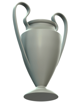 Trophy on background. 3d rendering - illustration png