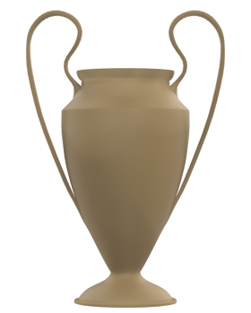 Trophy on background. 3d rendering - illustration png