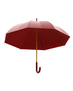Umbrella isolated on background. 3d rendering - illustration png