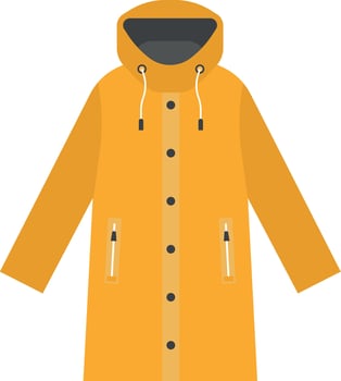 Yellow Raincoat vector illustration
