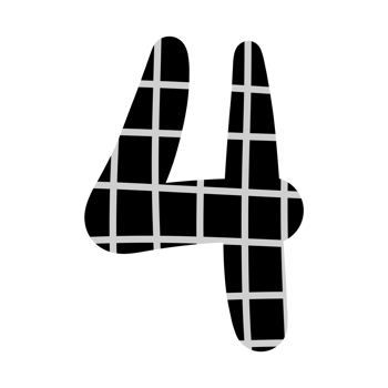 alphabet A-Z and numbers 0-9, black with a grid png