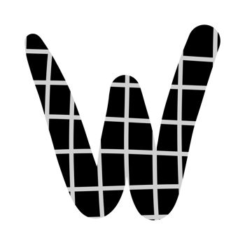 alphabet A-Z and numbers 0-9, black with a grid png