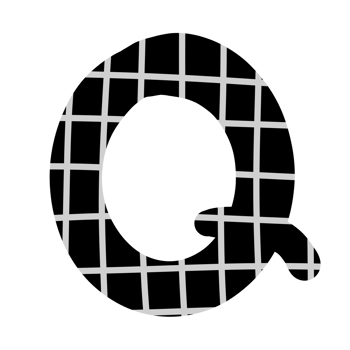 alphabet A-Z and numbers 0-9, black with a grid png