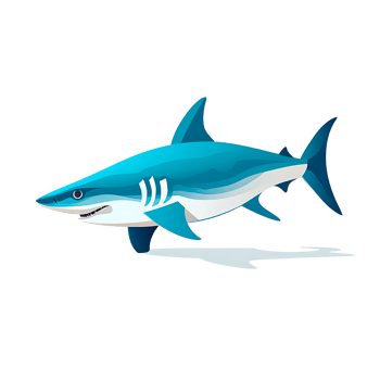 AI generated Dangerous Shark, the Fierce Predator of the Underwater World - Aquatic Wildlife, Ai Generative png