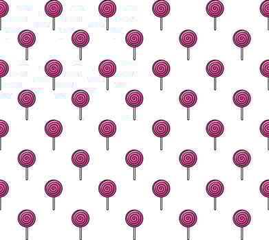 Lollipop pattern background. Lollipop Seamless Pattern. Candy pattern background. sweet candy pattern background. bonbon, candy kids food, lollipop. vector