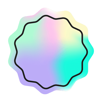 Holographic sticker, hologram label circle shape. PNG sticker for design mockup. Holographic textured sticker for preview tags, labels