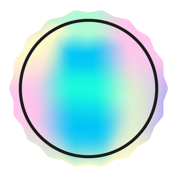 Holographic sticker, hologram label circle shape. PNG sticker for design mockup. Holographic textured sticker for preview tags, labels