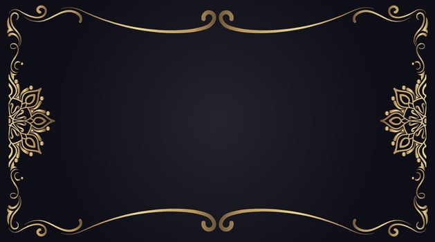 floral ornament frame and mandala vector