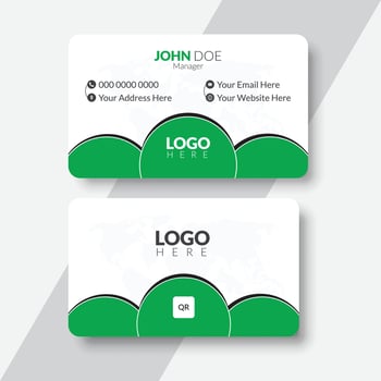 Modern creative business card and name card design template. vector