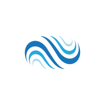 Water wave icon vector