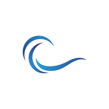 Water wave icon vector