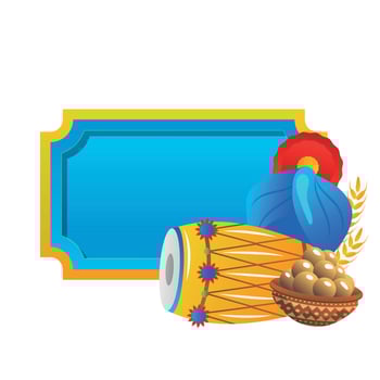 baisakhi indian holiday vector