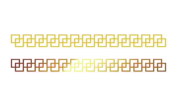 Vector golden ornamental frames on white