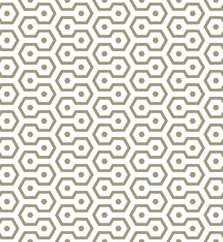 Seamless hexagon pattern with a modern  style vector