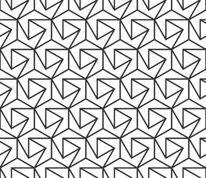 Seamless hexagon pattern with a modern  style vector